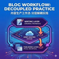 分层解耦式内容生产工作流|obsidian|wordpress|picgo|图床|资源托管