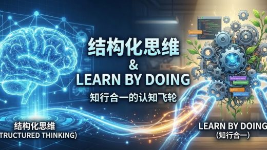 你是否经常“一听就会，一做就废”？为什么有些人说话总感觉“很靠谱”？为什么看某些内容会“不明觉厉”？为什么有人总在筹备却原地踏步？本文从大脑内存有限的前提出发，深入解析结构化思维如何对抗大脑去噪机制，并通过Learn By Doing的实践闭环实现知识内化，帮助你高效学习、摆脱困境。